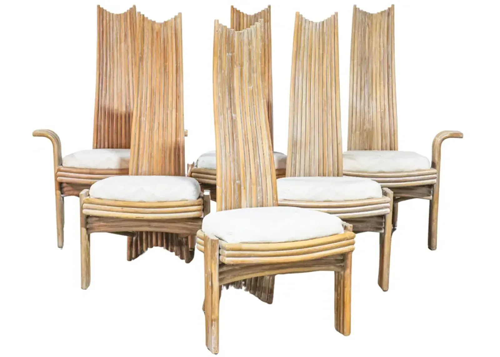 Set of 6 Missoni Style Dining Chairs