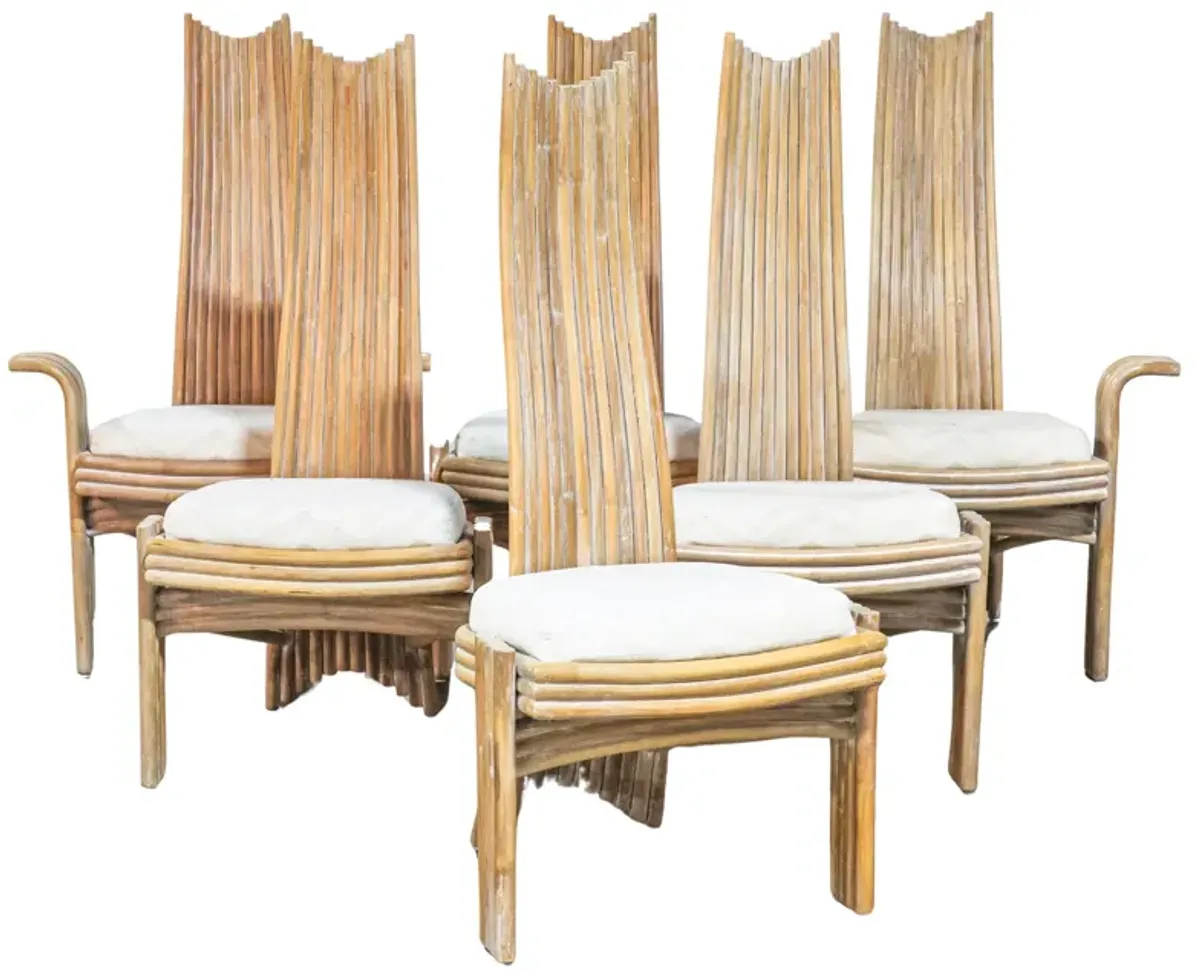 Set of 6 Missoni Style Dining Chairs