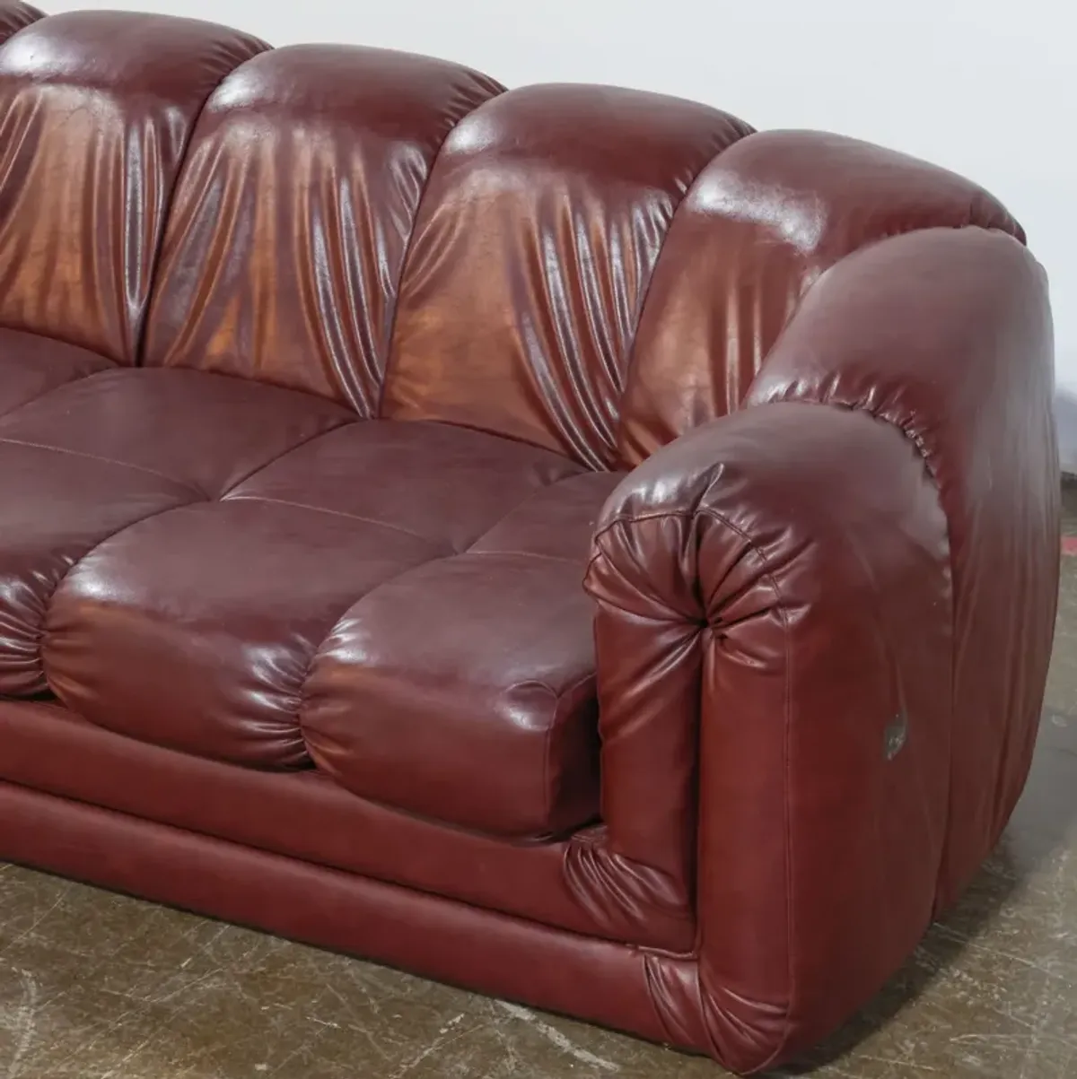 Burgundy Sofa