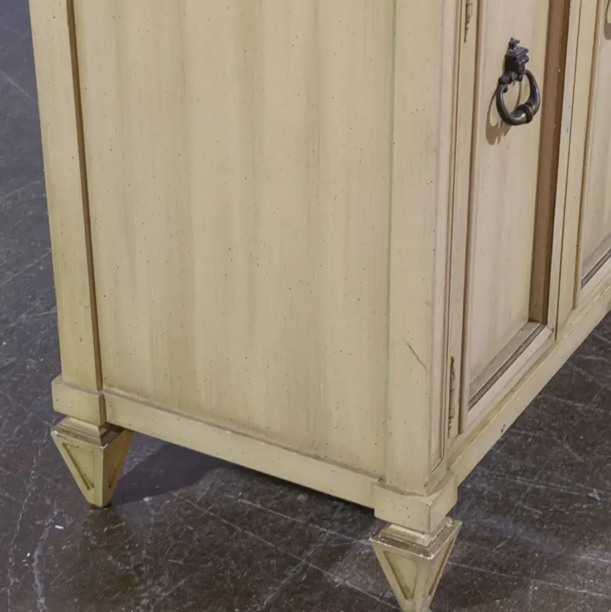 Six Door Credenza with Marble Top