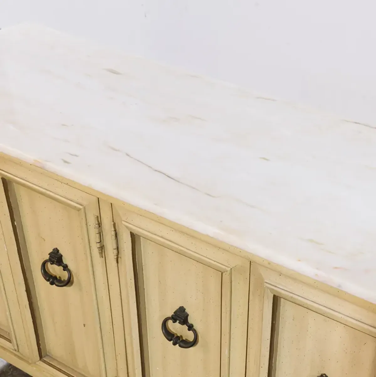 Six Door Credenza with Marble Top