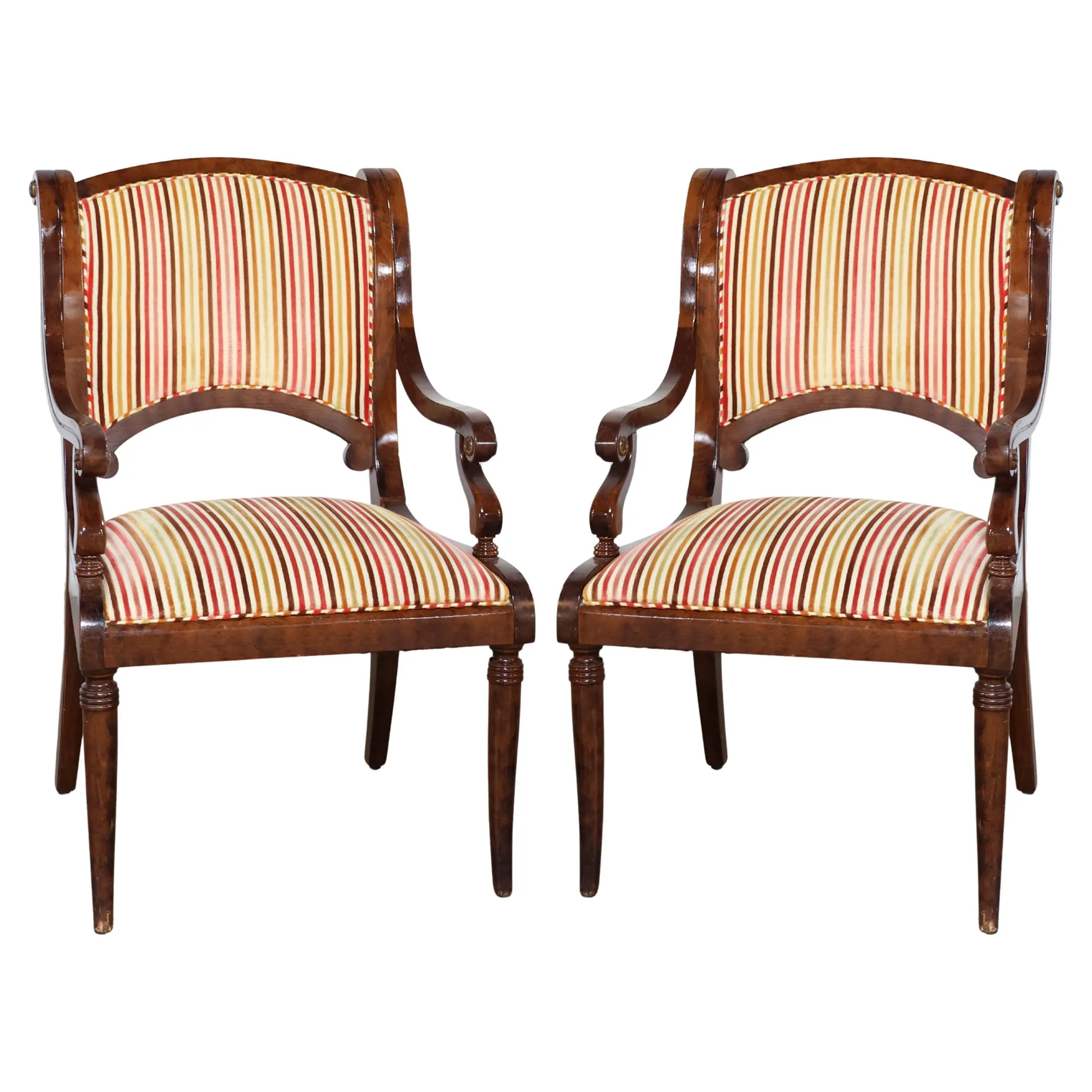 Pair Occasional Chairs by Baker