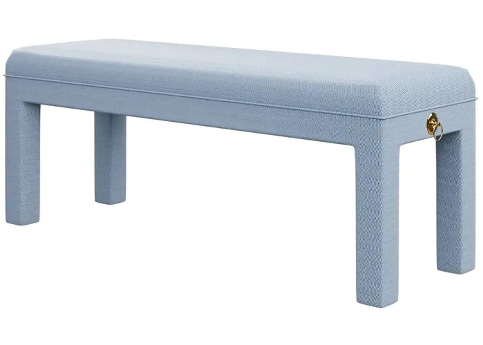 In Stock Arden Bench in Tory Blue Fabric