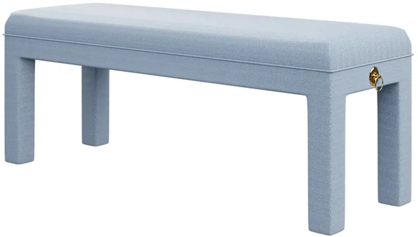 In Stock Arden Bench in Tory Blue Fabric