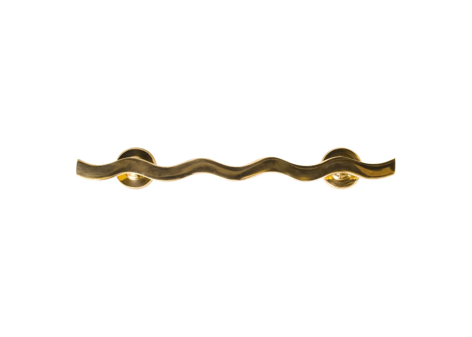 Wavy Brass Handle