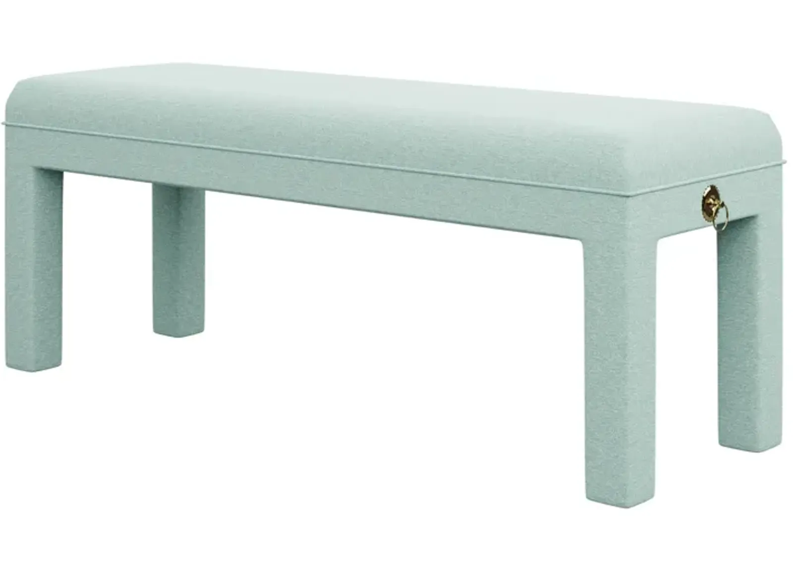 In Stock Arden Bench in Nikki Jade Chenille