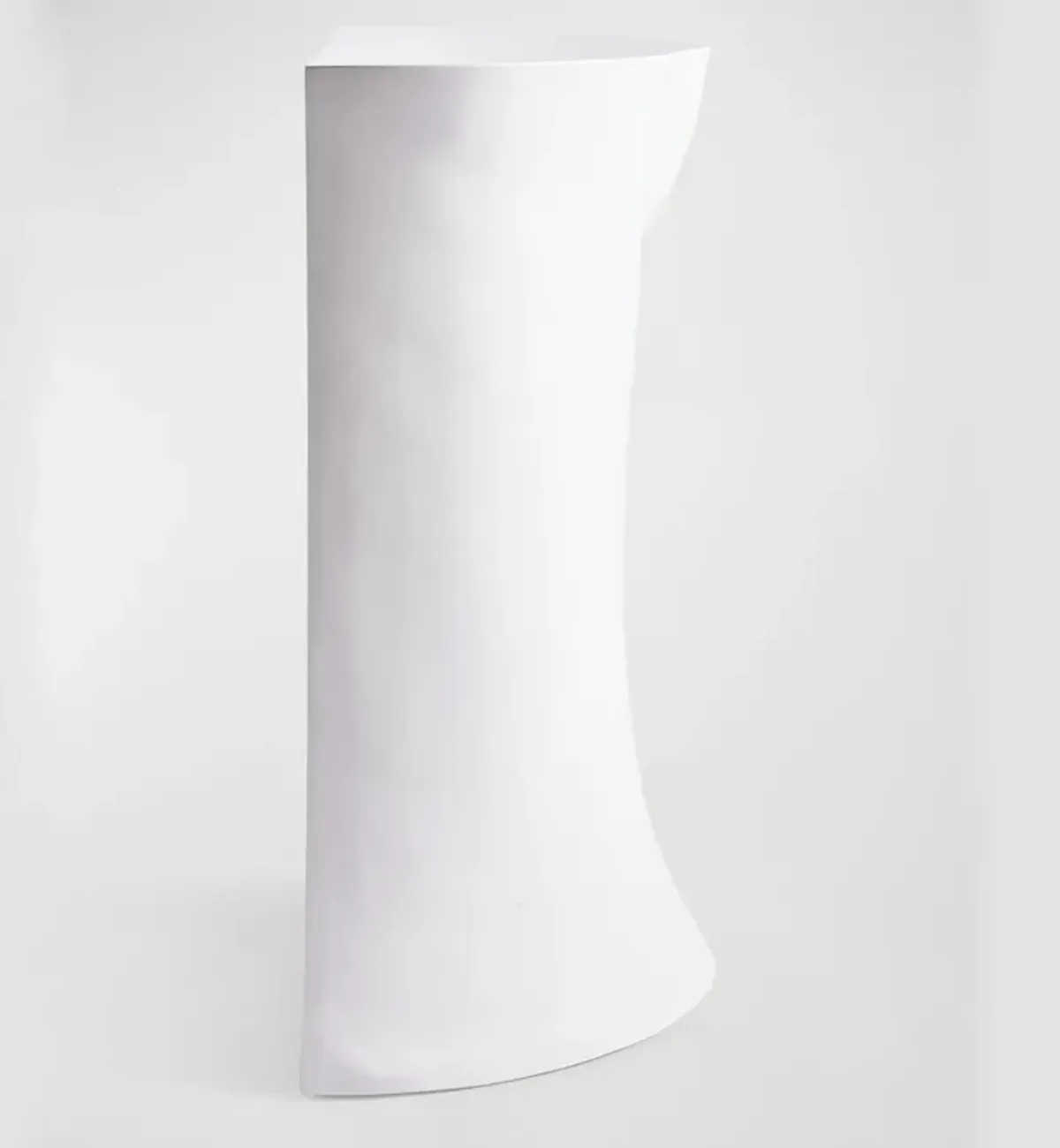 Left Head Side Table - White