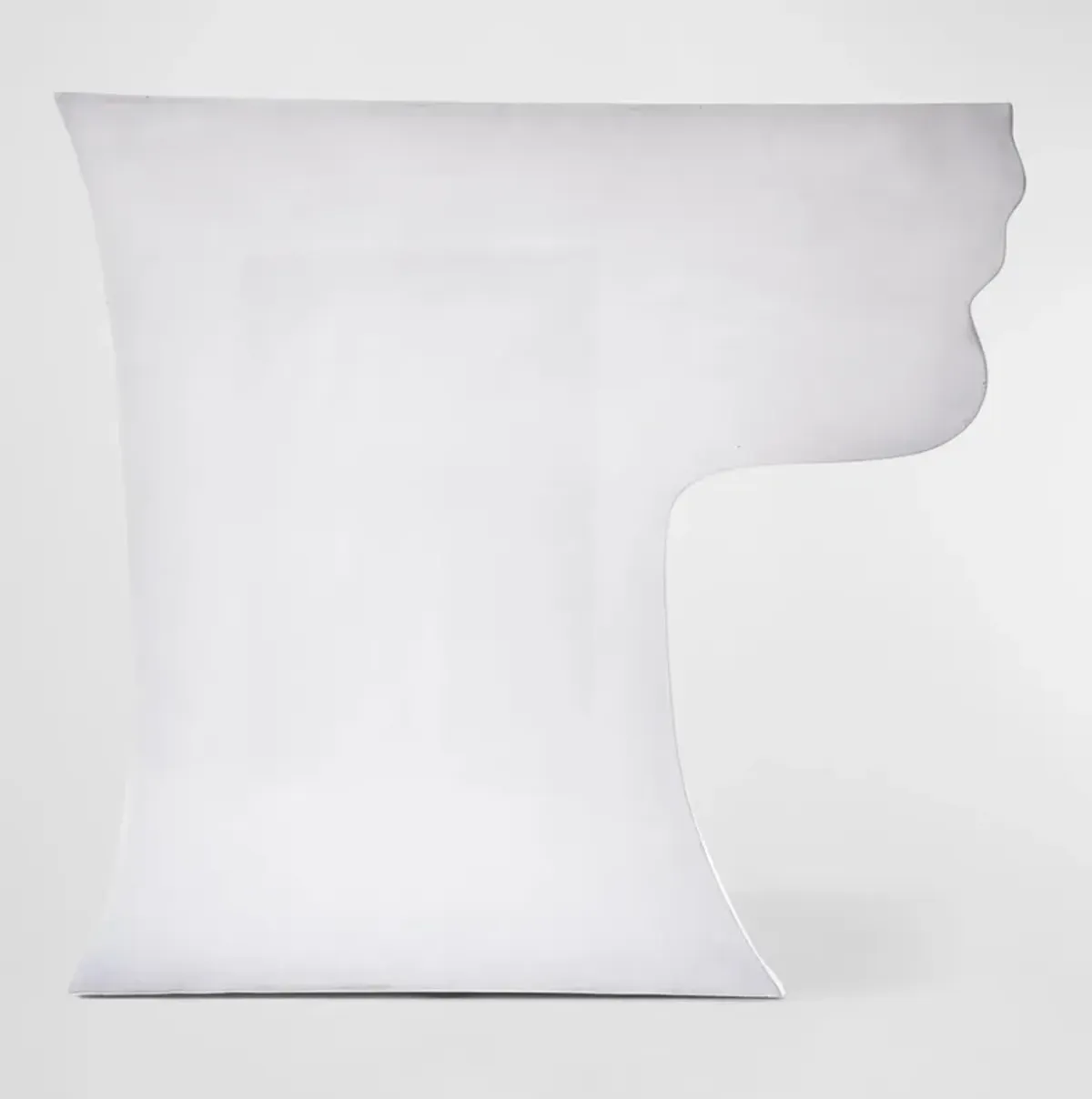 Right Head Side Table - White