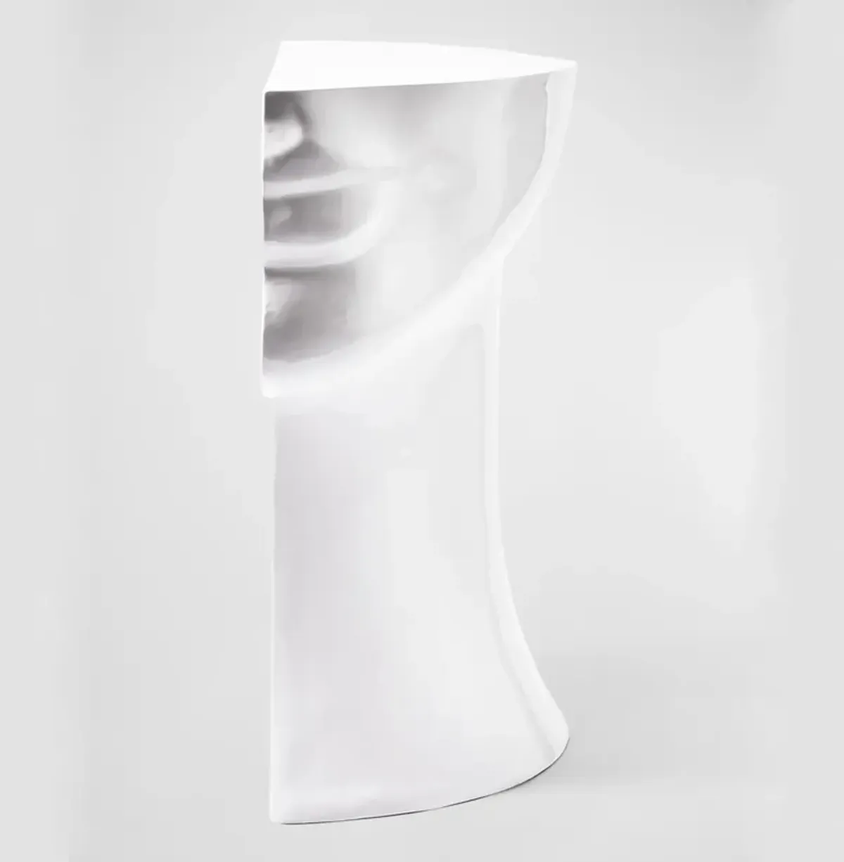 Right Head Side Table - White