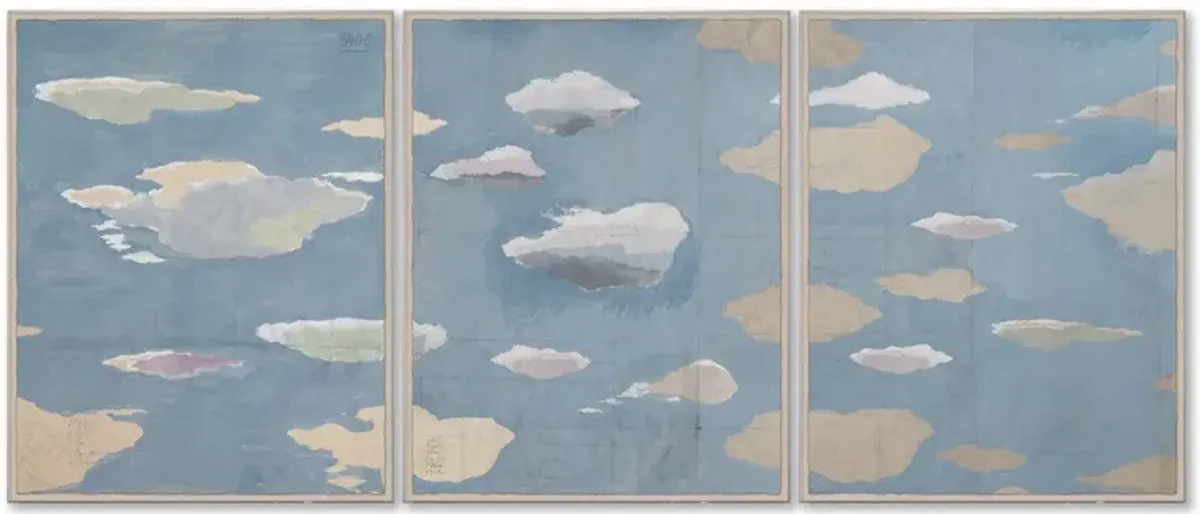 'Clouds I, II, & III Triptych' by Paule Marrot