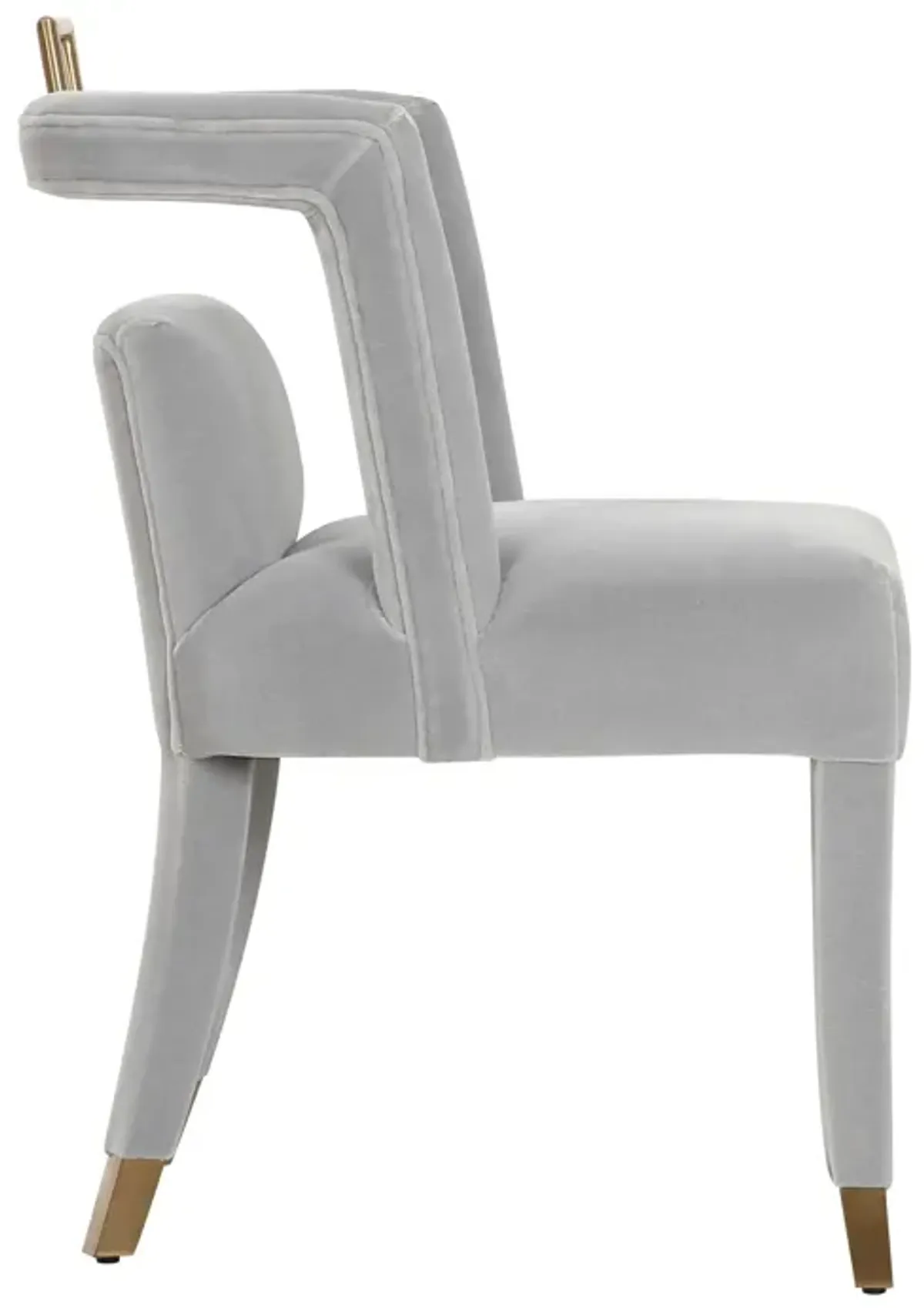 Revelry Dining Chair in Stone Velvet