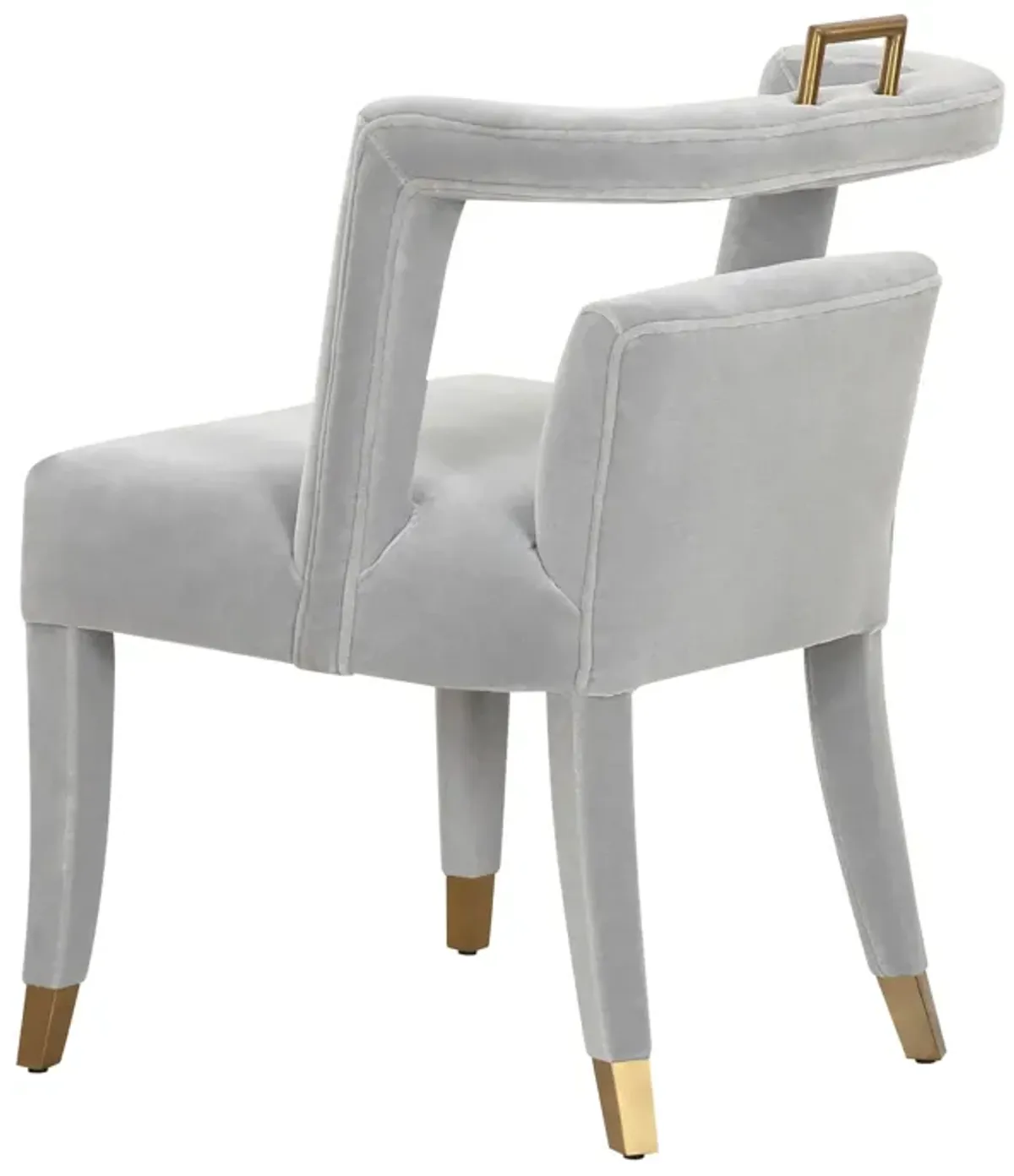 Revelry Dining Chair in Stone Velvet