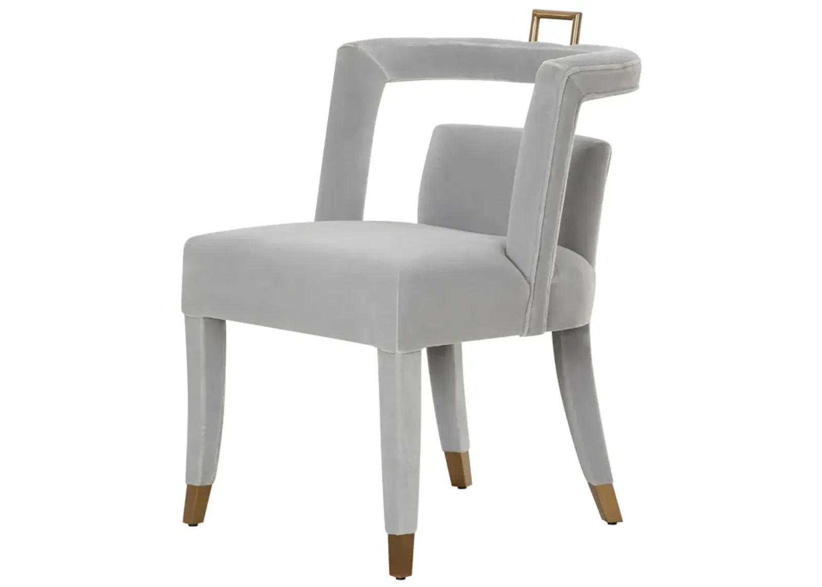 Revelry Dining Chair in Stone Velvet