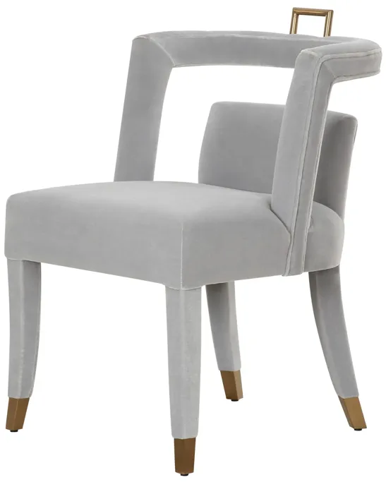 Revelry Dining Chair in Stone Velvet