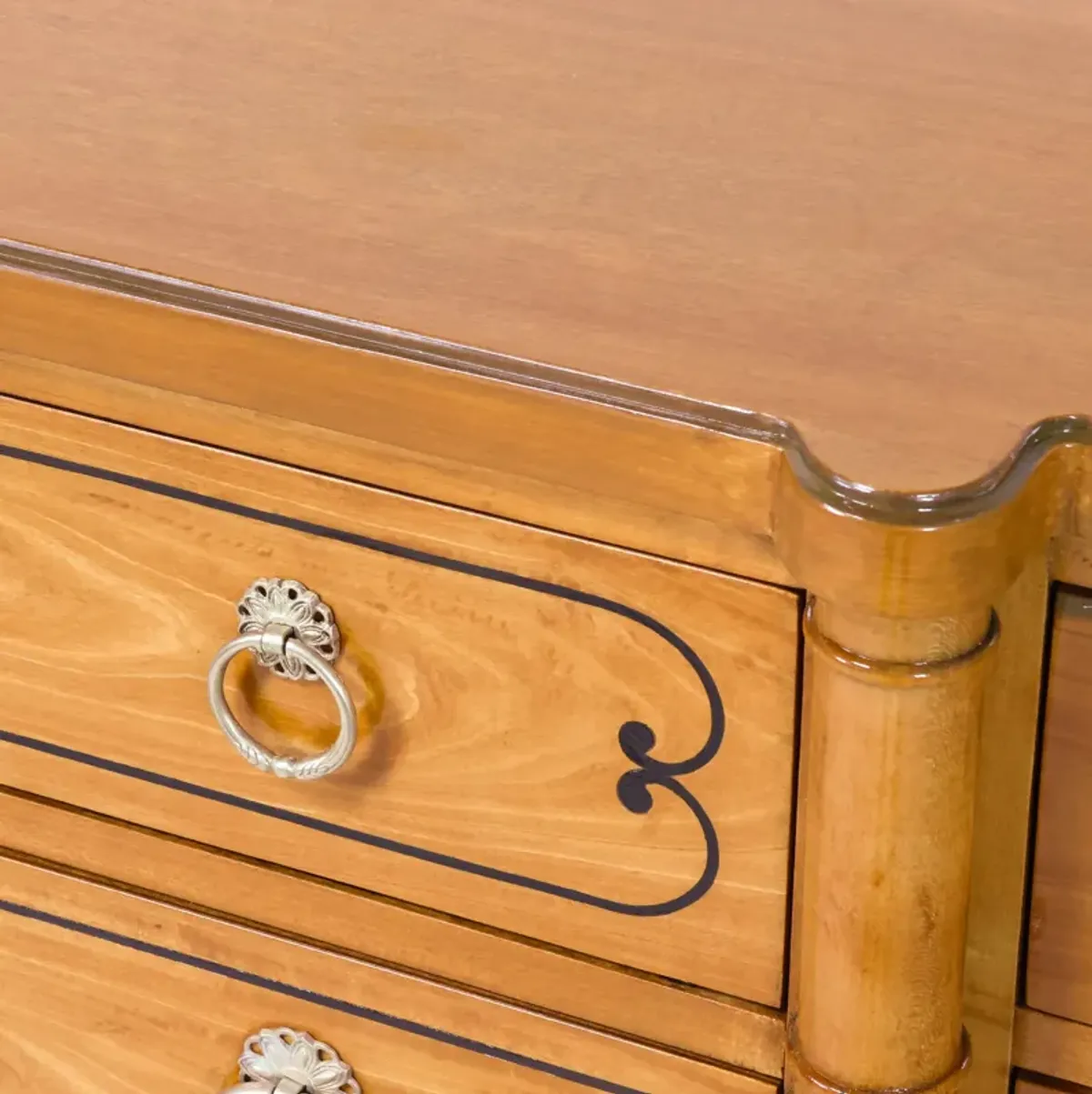 Traditional Dresser with Ring Hardware Restored