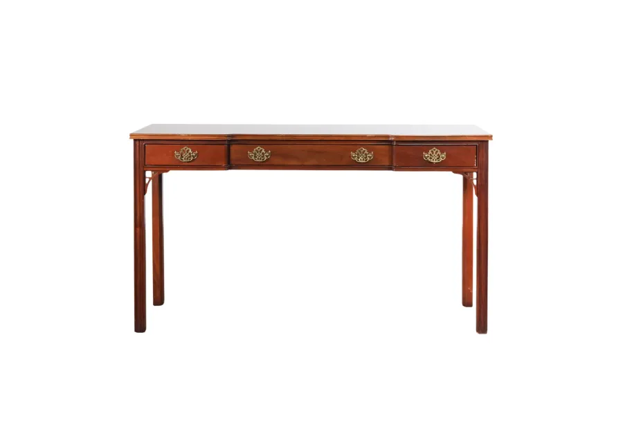 Traditional Console Table with Fretwork