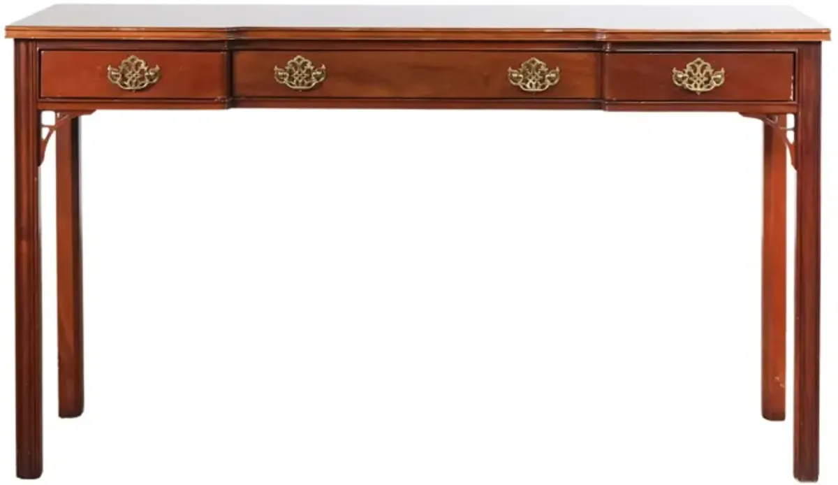 Traditional Console Table with Fretwork