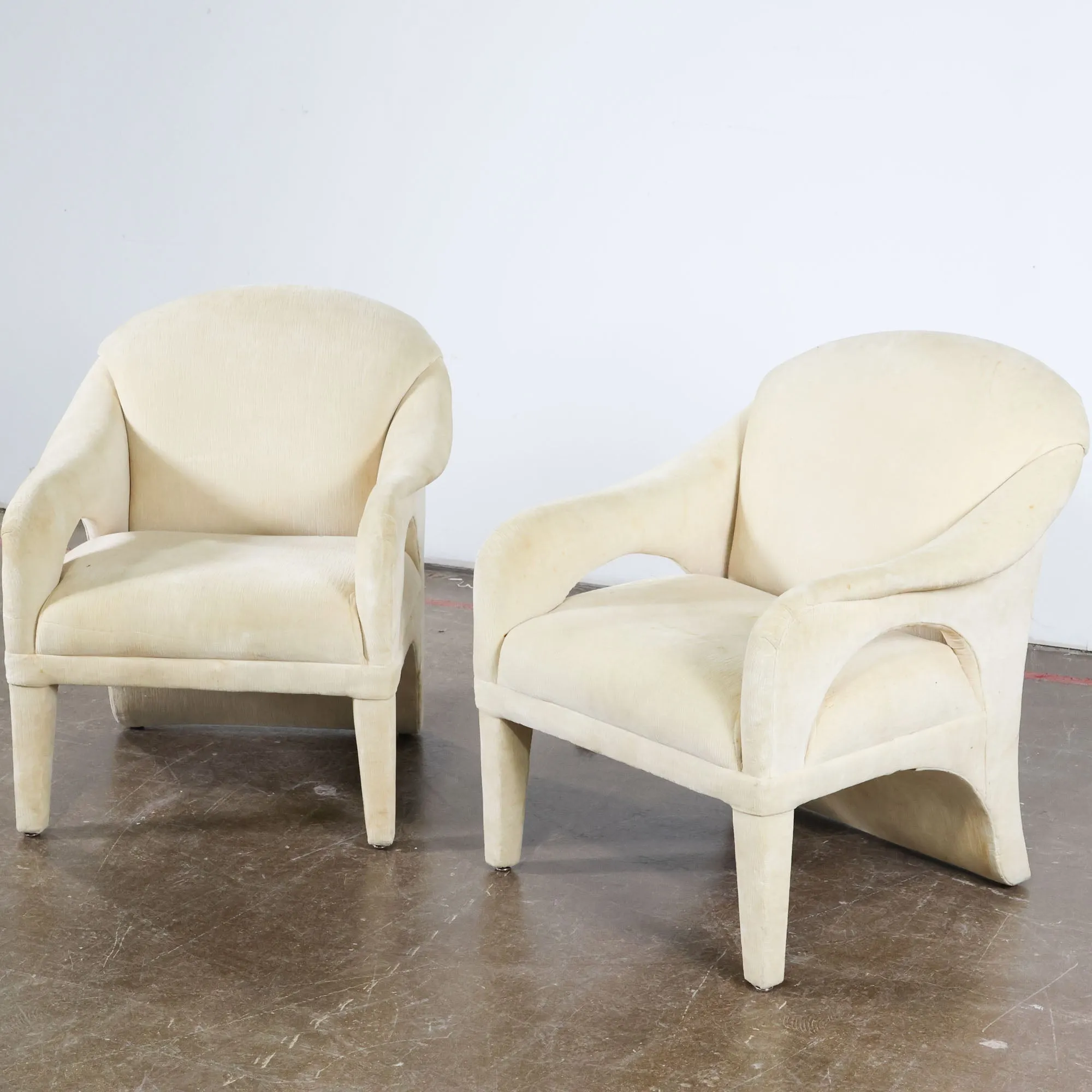 Pair of Upholstered Tan Chairs