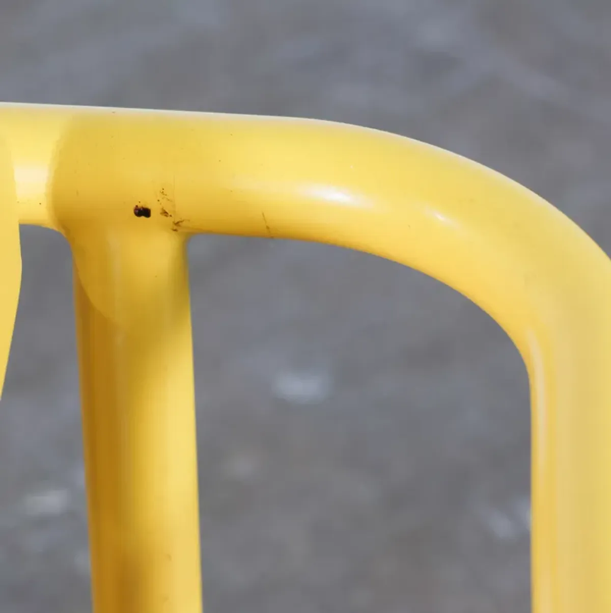 Yellow Post Modern French Bar Cart