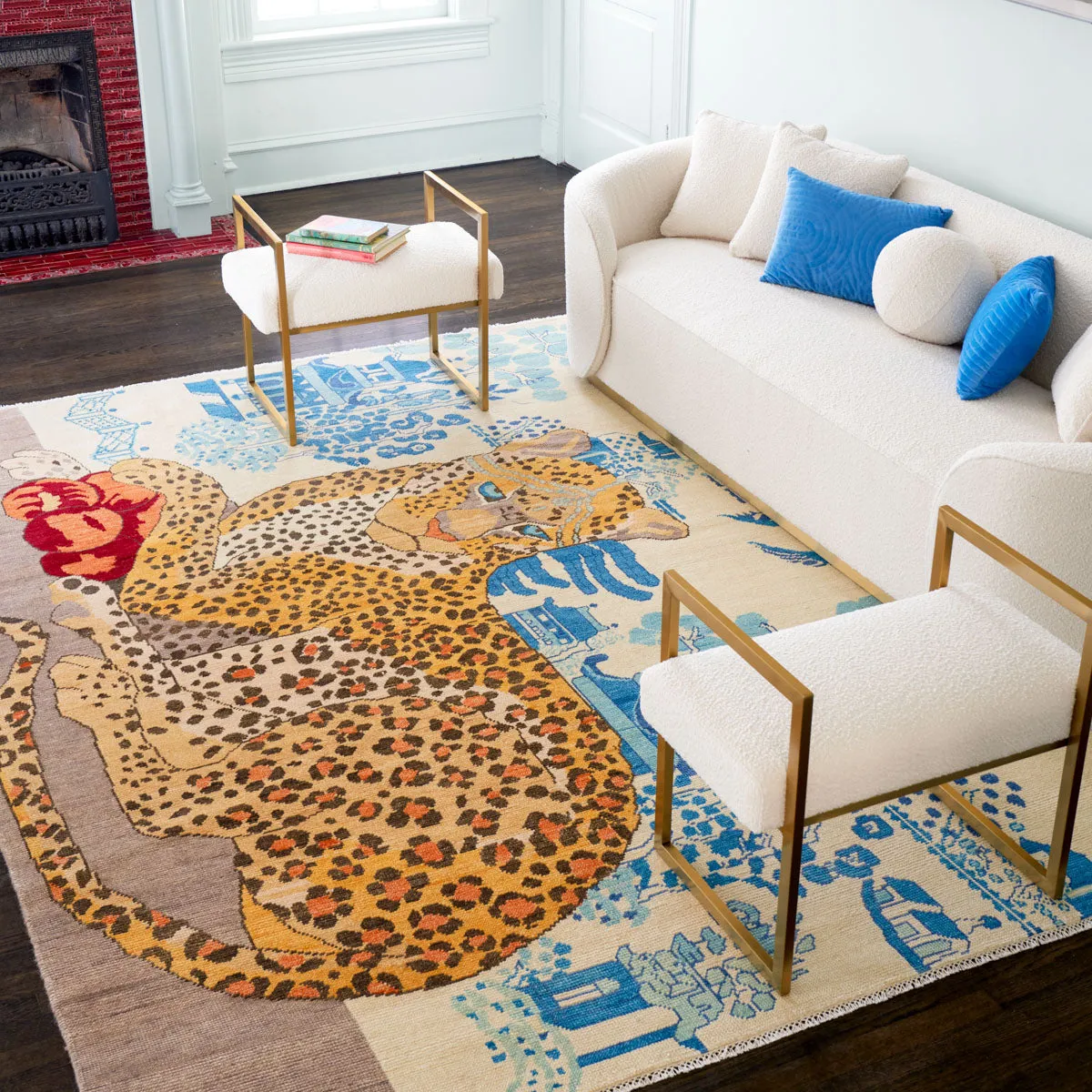 In Stock 3x5 Queen Leopard Rug