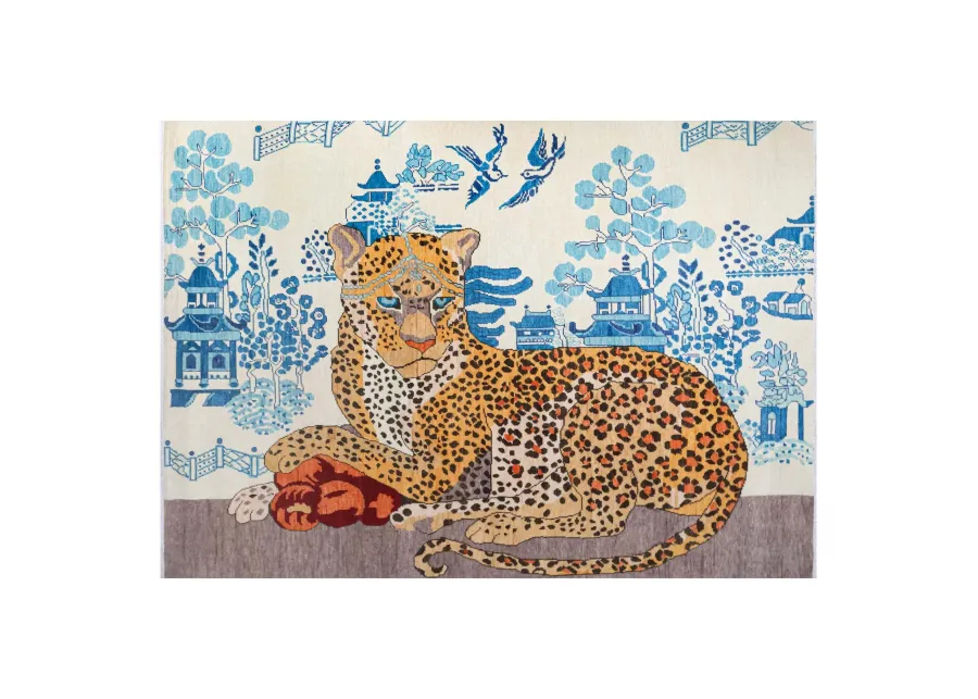 In Stock 3x5 Queen Leopard Rug