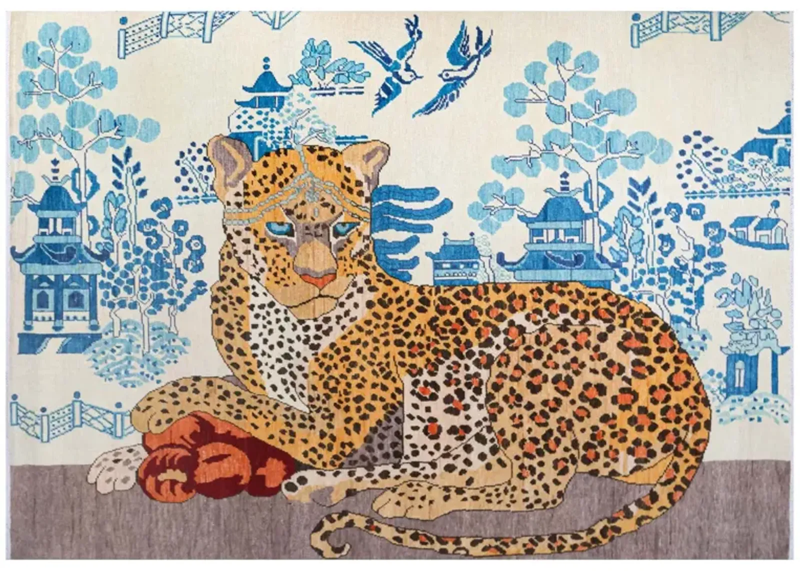 In Stock 3x5 Queen Leopard Rug