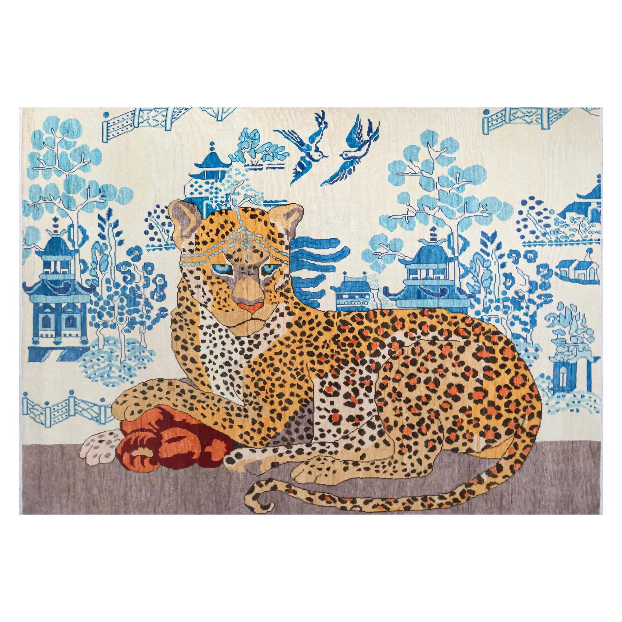 In Stock 3x5 Queen Leopard Rug