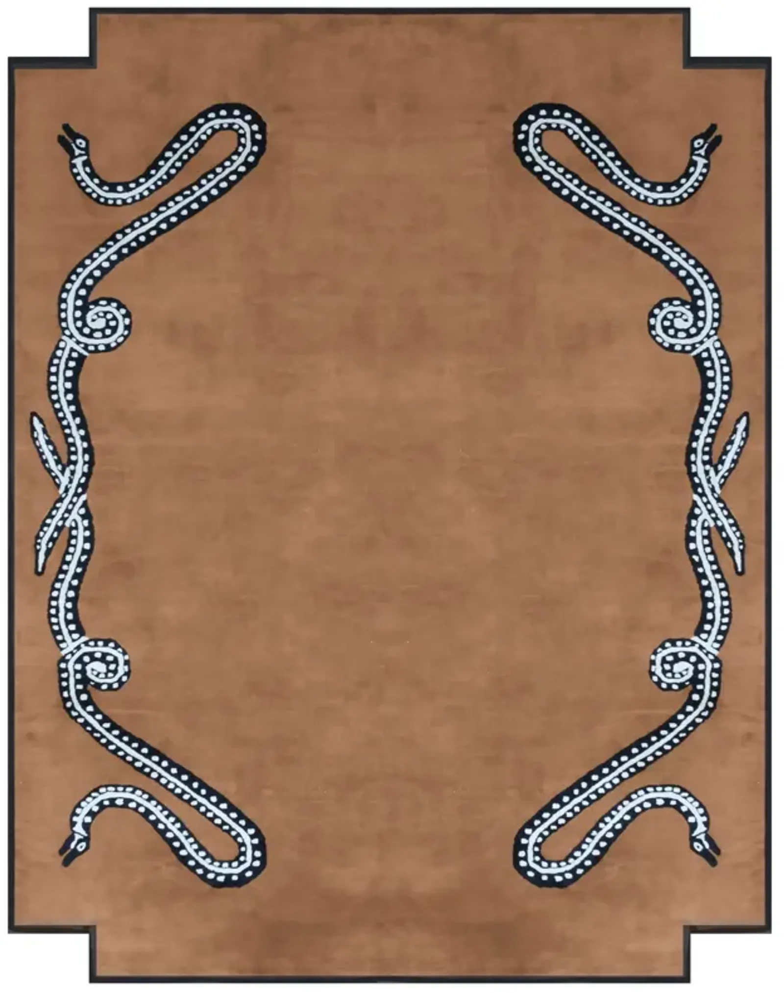 Viper Saddle Tufted Knot Rug