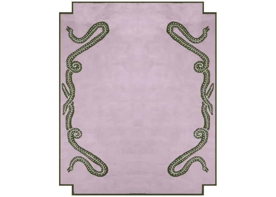 Viper Lilac Tufted Knot Rug