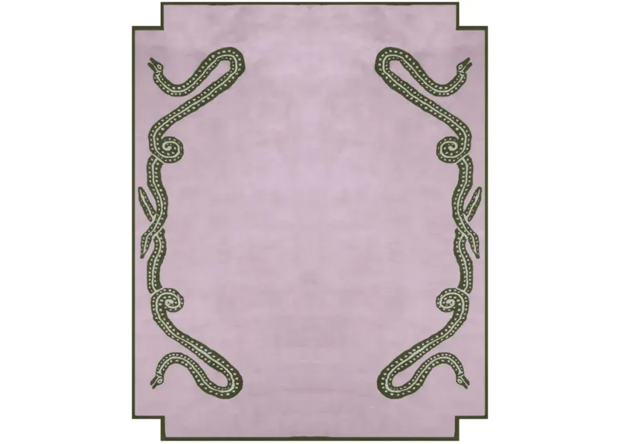 Viper Lilac Tufted Knot Rug