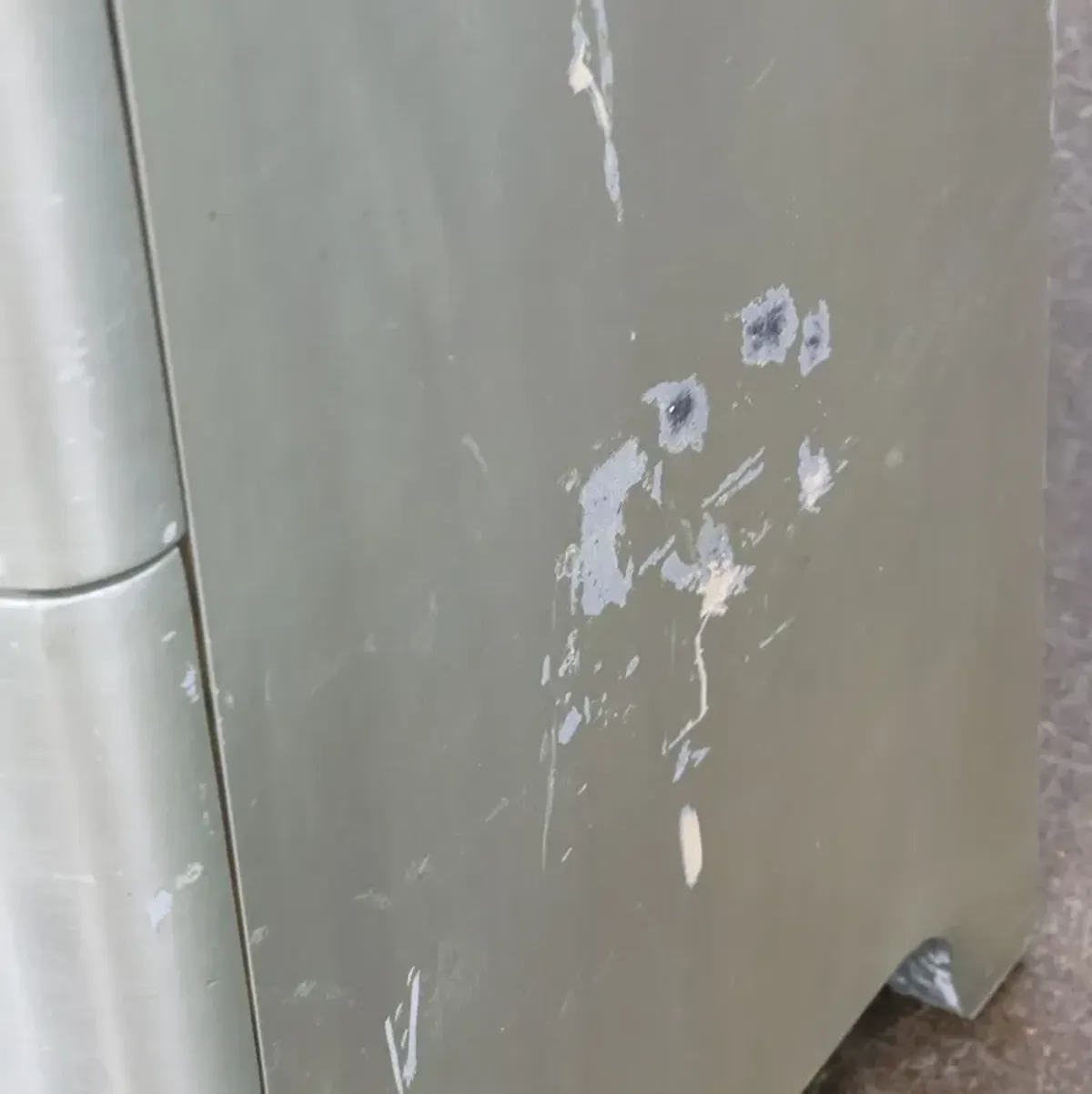 Pair of Silver Leaf Oversized Cabinets