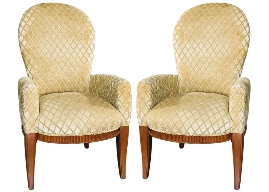 Pair of Art Deco Chairs from Bernhardt