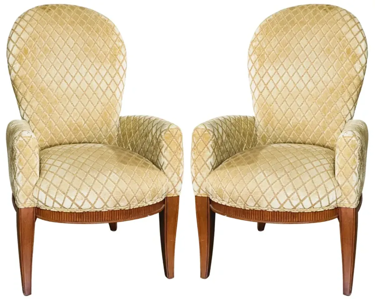 Pair of Art Deco Chairs from Bernhardt