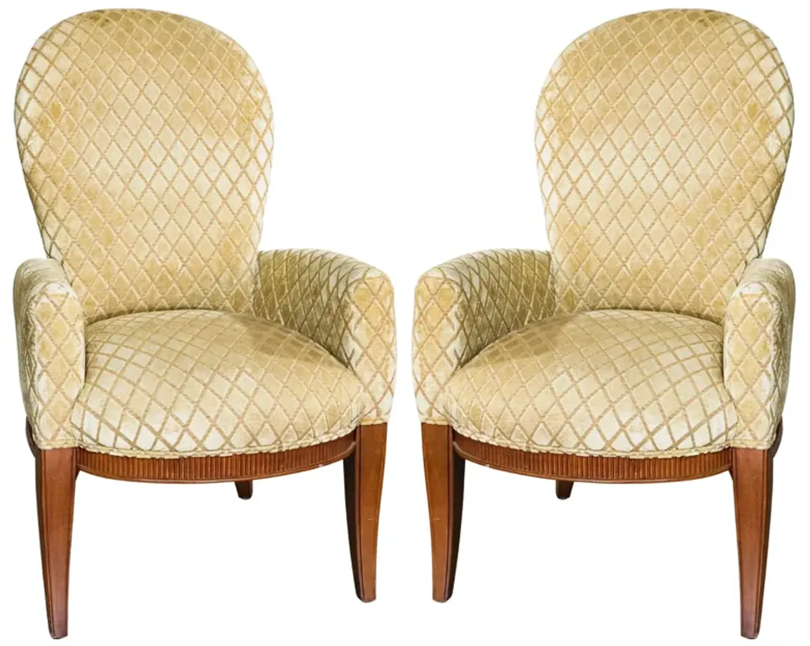 Pair of Art Deco Chairs from Bernhardt