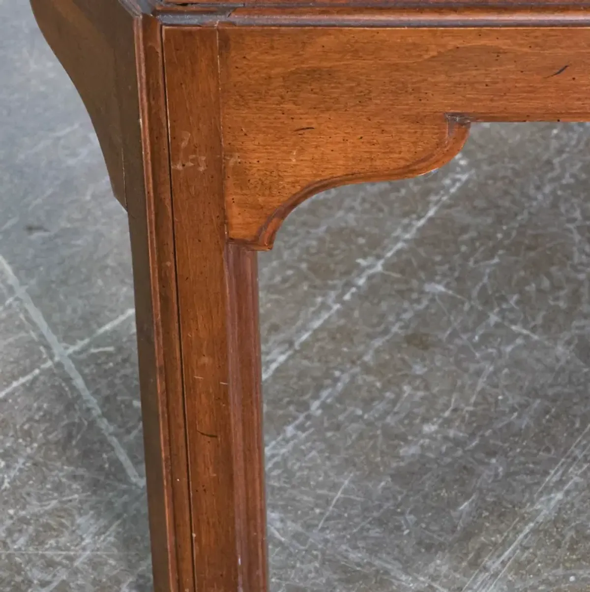 Hexagonal Coffee Table with Beveled Glass