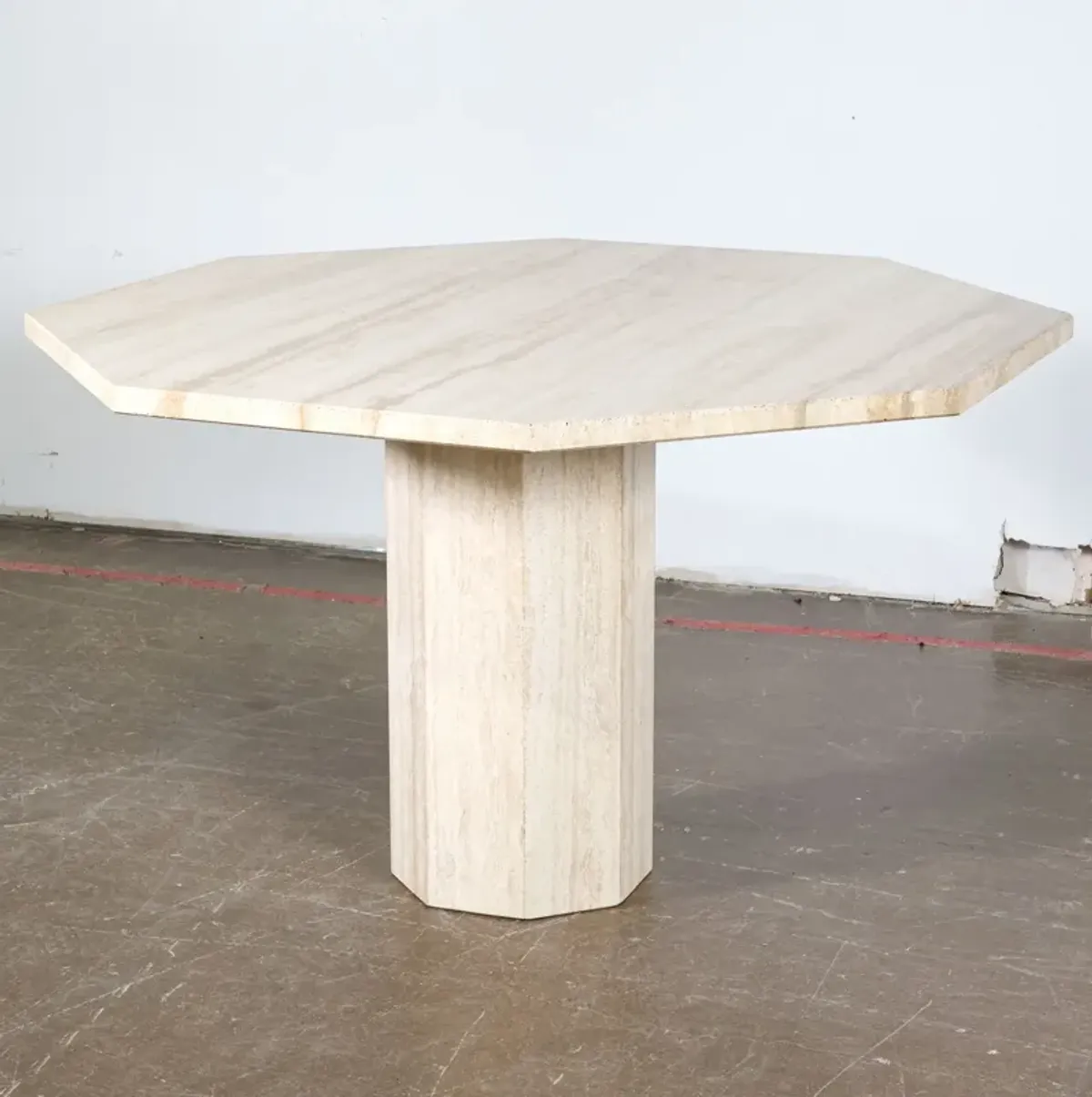 Vintage Travertine Dining Table