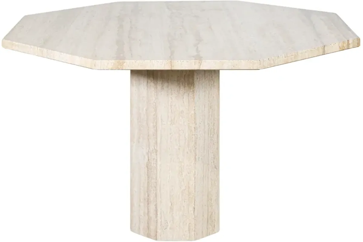 Vintage Travertine Dining Table