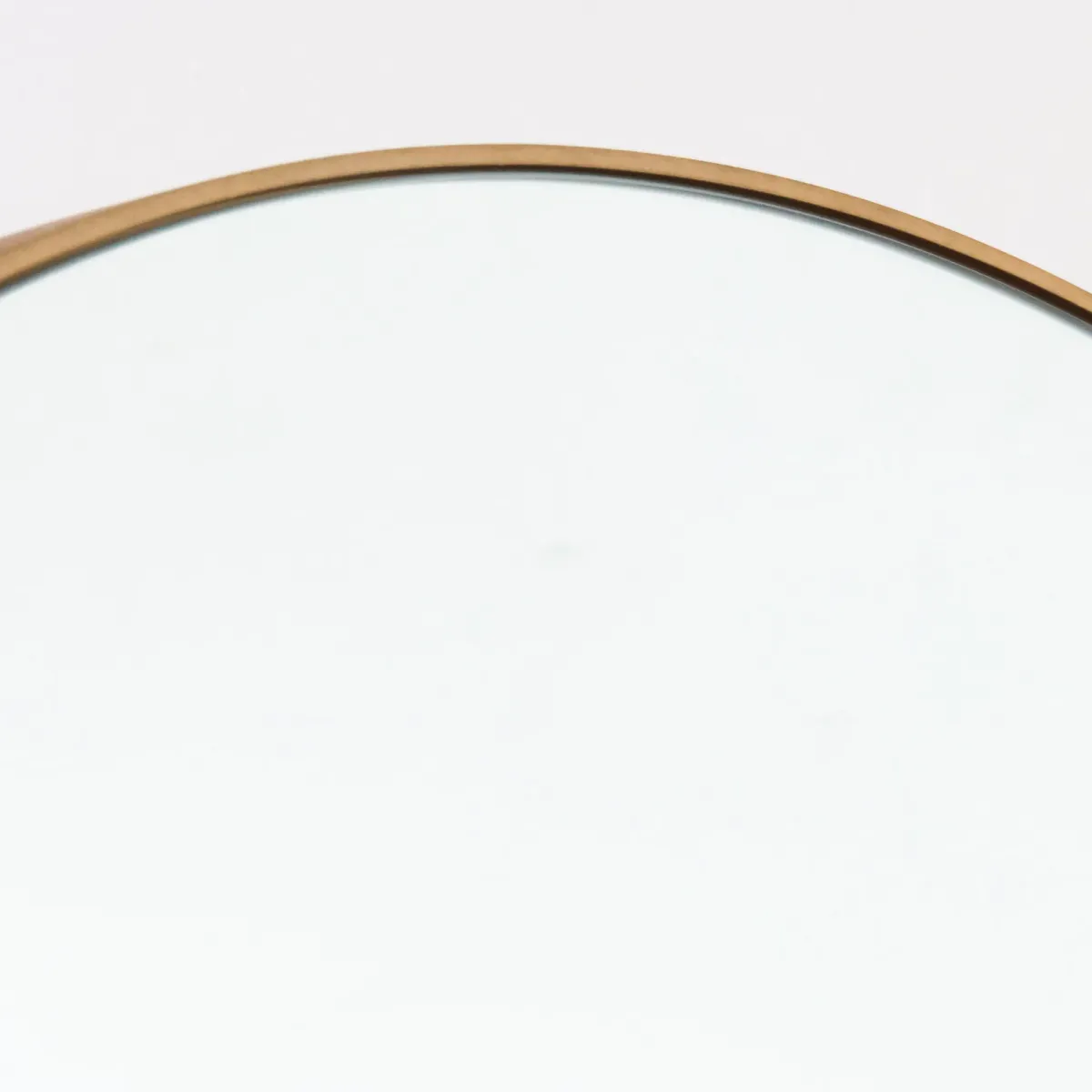 Large Round Mirror on Metal Easel Stand