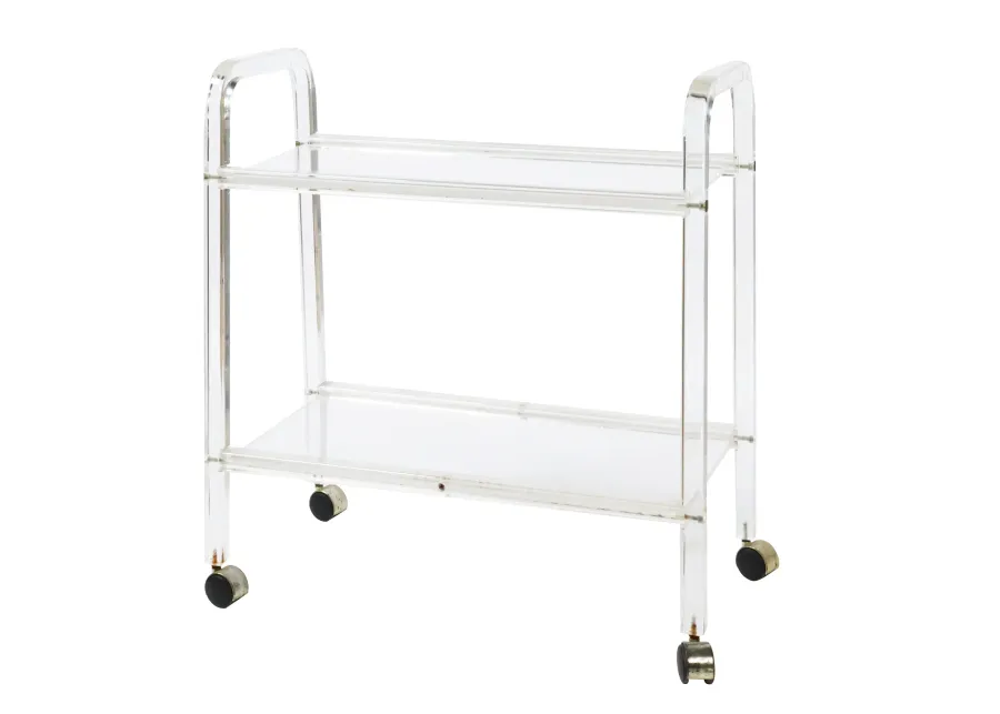 Lucite Bar Cart