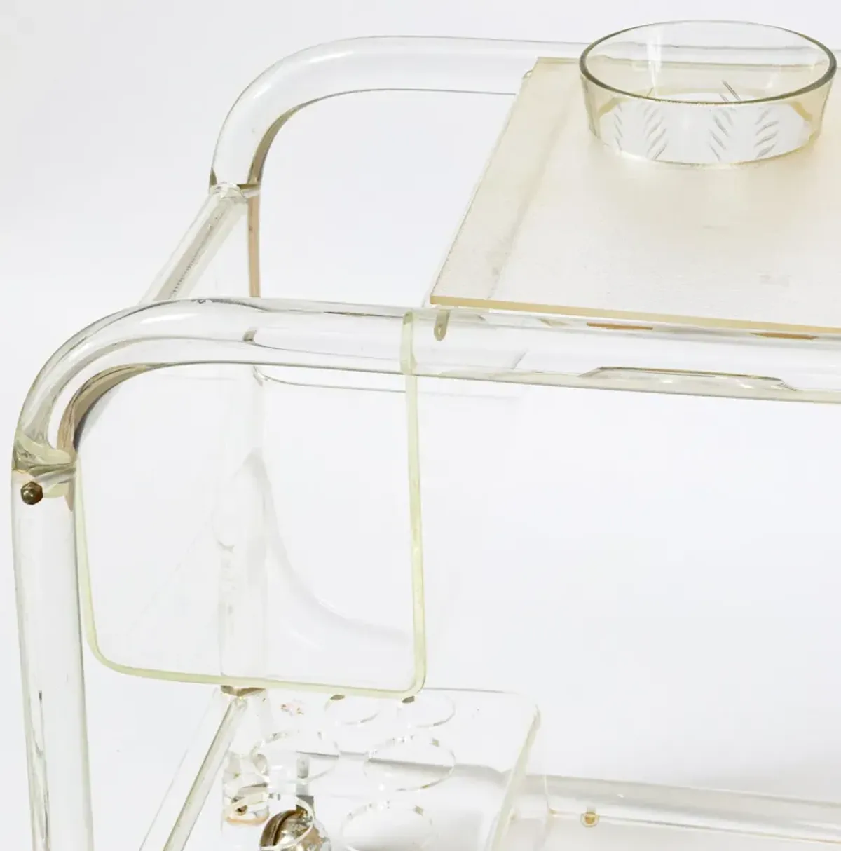 Stellar Lucite Bar Cart