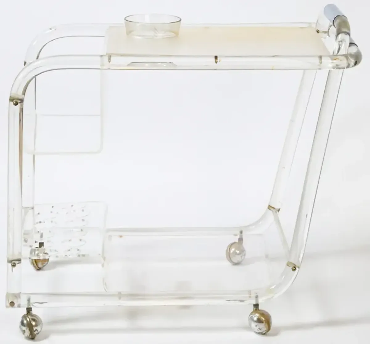 Stellar Lucite Bar Cart