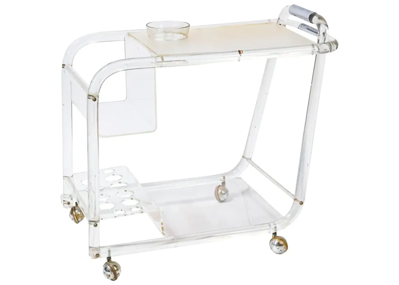 Stellar Lucite Bar Cart