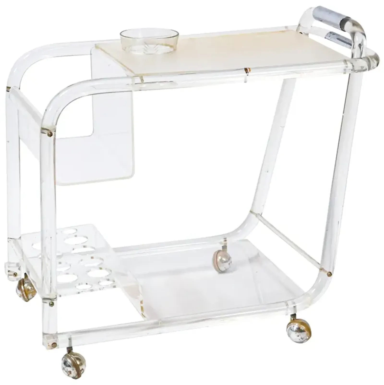 Stellar Lucite Bar Cart