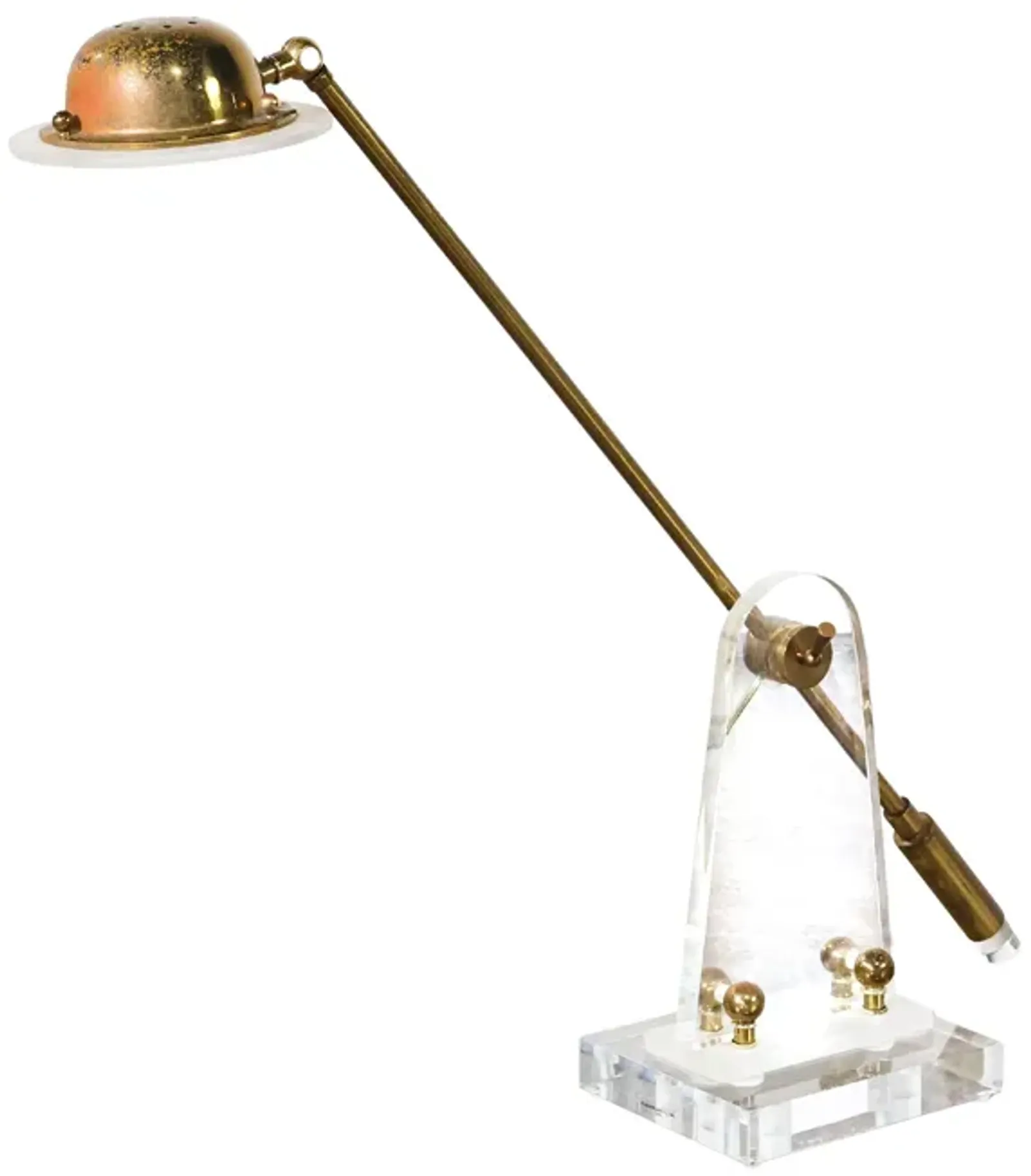 Vintage Adjustable Lucite Desk Lamp