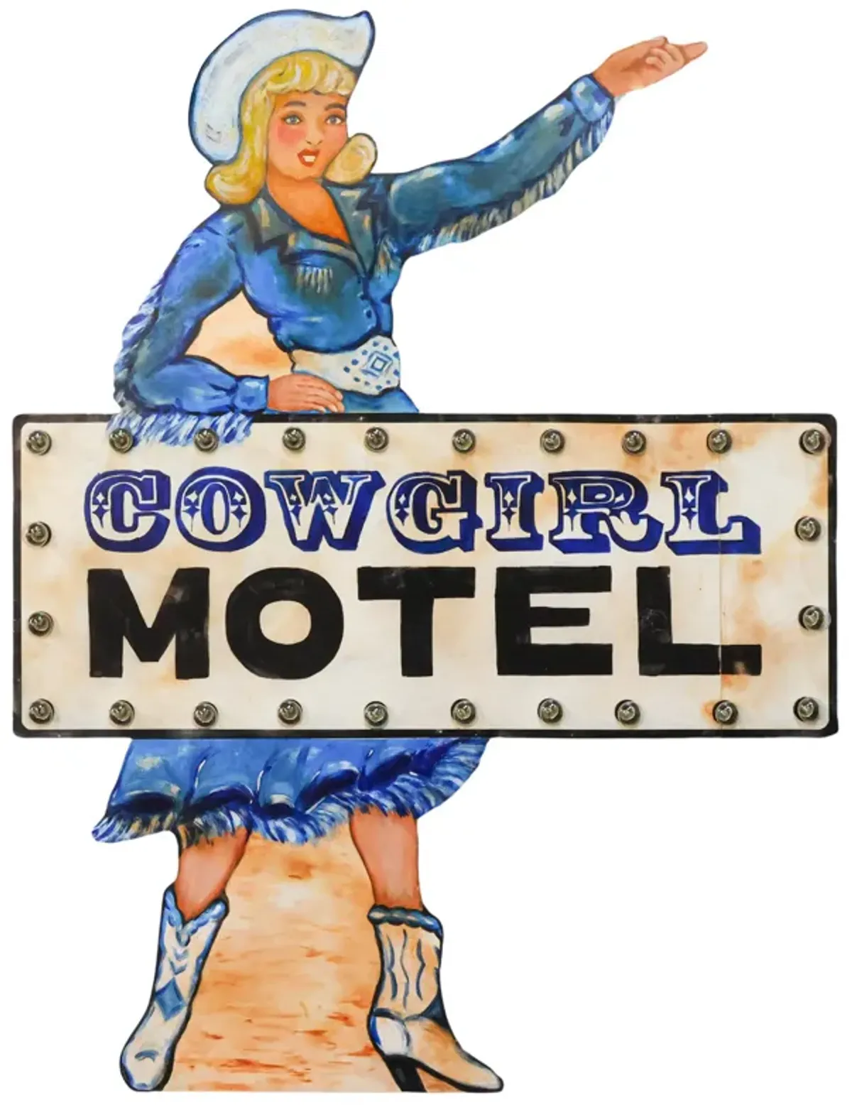 Cowgirl Motel Sign