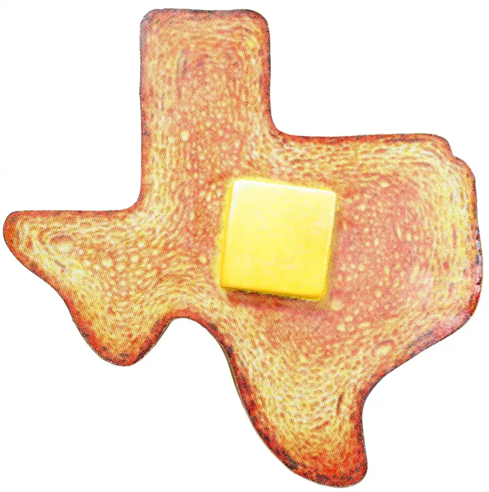 Texas Toast Pop Print by Ken Womak