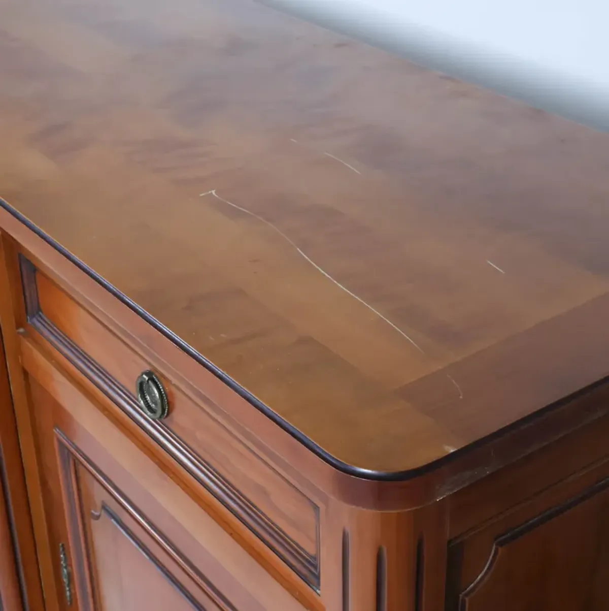 Louis XVI Style Cherry Sideboard c.1930's-40's