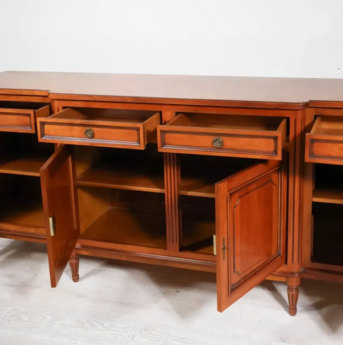 Louis XVI Style Cherry Sideboard c.1930's-40's