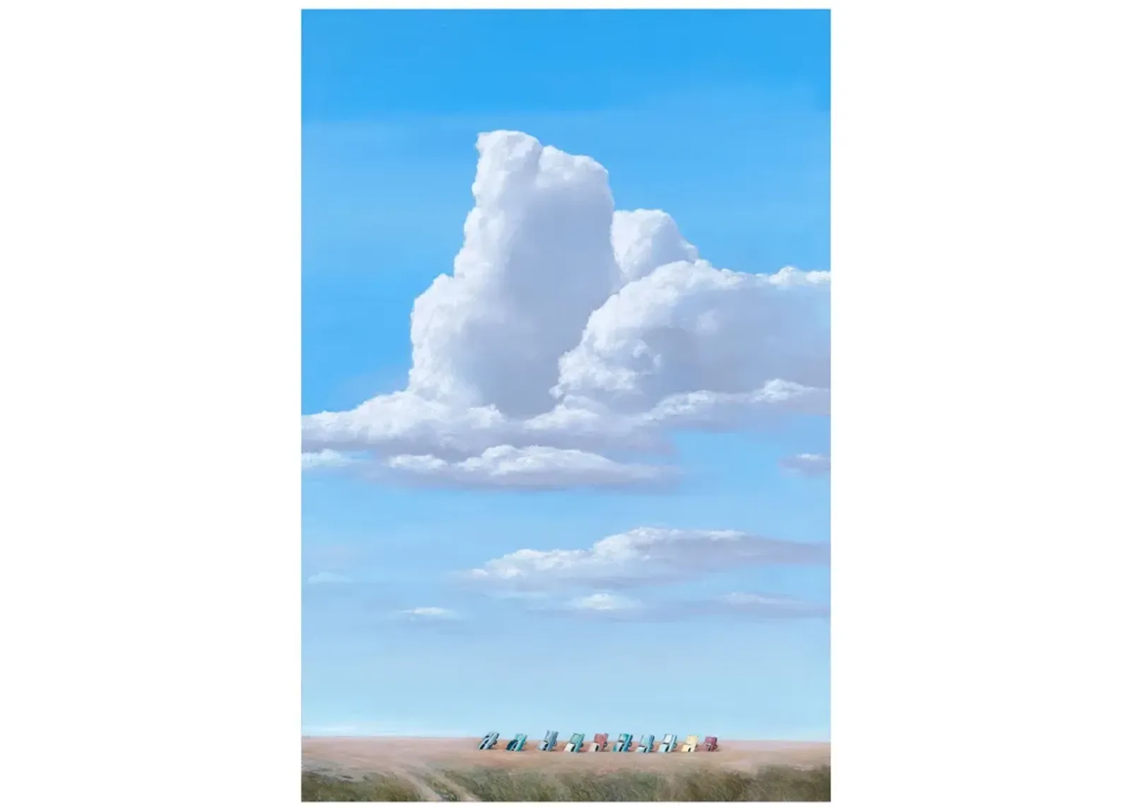 'Cadillac Ranch' Giclee Print by Ginger Fox