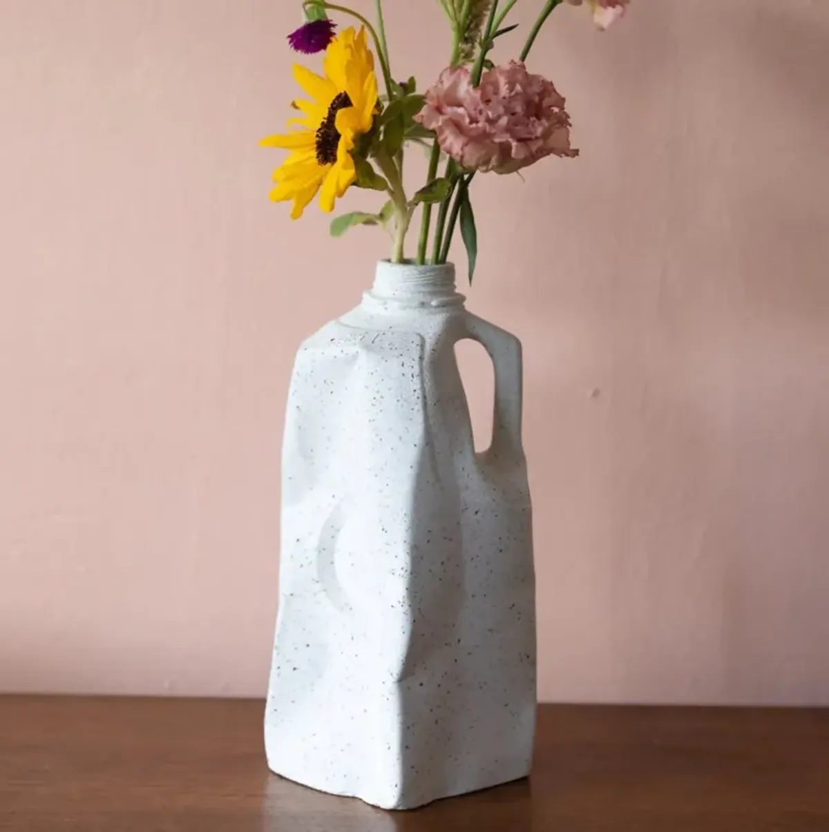 Milk Jug - White Terrazzo